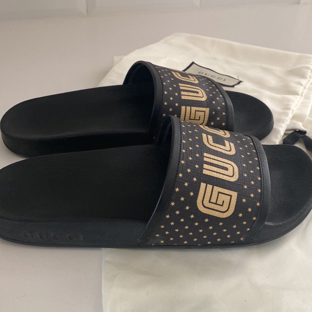 Pursuit Supreme Gucci Star Pool Slides.